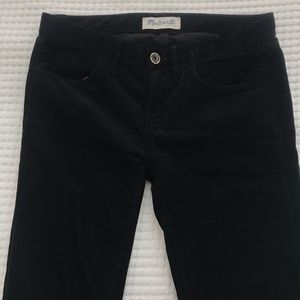 Madewell Black Skinny Corduroy Pants